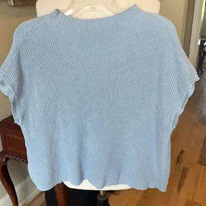 Oversized Powder Blue Pocket Sweater Size M thumbnail 4
