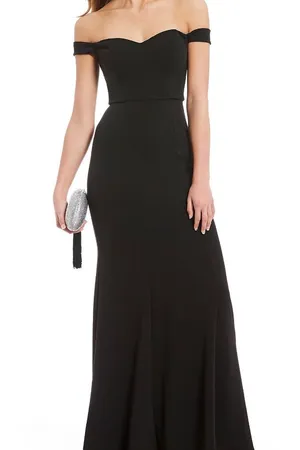 B Darlin Off the shoulder prom dress thumbnail 1