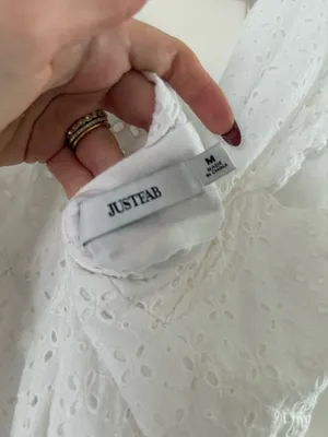 JustFab white dress thumbnail 6