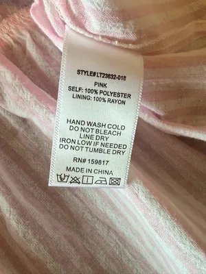 Altar'd State blouson Vest, striped white and pink, lightweight, ruffle hem sz M thumbnail 8