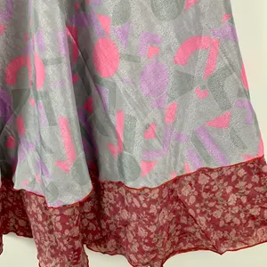 Reversible Maxi Wrap Skirt BINW400 Purple thumbnail 3