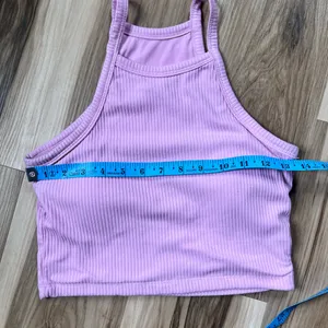 Klassy Network Lilac Ribbed Crop Top with padding size S thumbnail 7