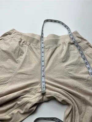 Daily Practice Beige‎ Cream Cropped Pants Womens Size Medium Petite Wide Leg thumbnail 7