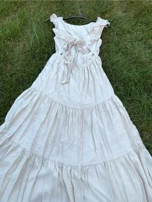 Cute Ruffle Tie-Back Maxi Dress 🌸 thumbnail 2