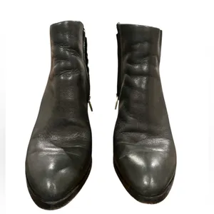 Alexander Wang Ladies Black Leather Cut Out Block Heel Ankle Bootie Shoes 6.5 thumbnail 4