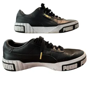 Puma Cali Bold Black Leather Platform Sneakers 370811-03 Womens 10 thumbnail 3