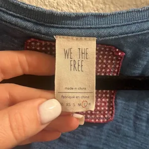 ✨FREE PEOPLE Shibuya Boho Sz Large Denim Patchwork Top✨ thumbnail 11