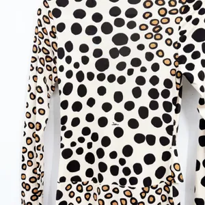 Issa London Womens 100% Silk Mixed Polka Dot Animal Print Wrap Front Dress 8 thumbnail 8