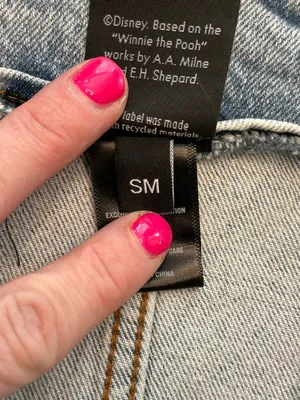 Her Universe Disney Winnie the Pooh Eeyore Denim Shortalls Overalls Small S thumbnail 11