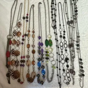J310 Bulk Bundle of 10 Chain Station Necklaces thumbnail 1