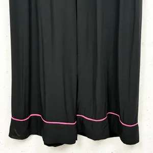 Sun68 Womens Viscose Wide Leg Drawstring Pants Black Relaxed Beach Size Medium thumbnail 10