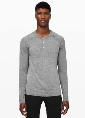 Lululemon Men’s Metal Vent Tech Henley Medium  thumbnail 1