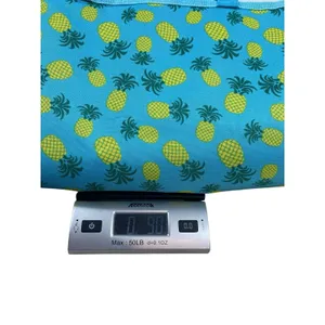 Tropical Blue Pineapple Print Lunch Tote Bag Beach Pool Travel Insulated Bag thumbnail 8