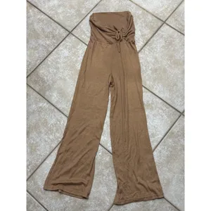 Forever 21 brown ribbed wide-leg lounge pants — Size XS thumbnail 7