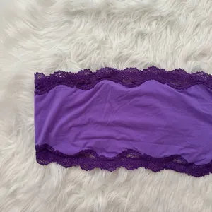 Skims Fits Everybody Lace Bandeau Ultra Violet Multi Size 2X thumbnail 3