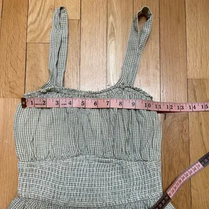 Hollister Green Gingham Sleeveless Romper thumbnail 8