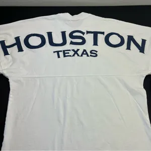 Spirit Jersey Houston Texas White Womens Size Small Long‎ Sleeve Shirt Spell-out thumbnail 2
