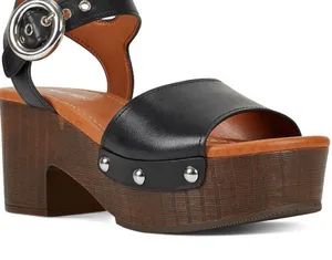 Nine West Women's Jayce Platform 90s Sandals black size 8 thumbnail 1