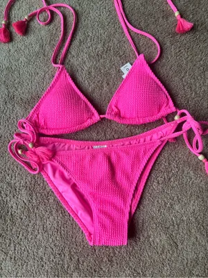 Lucky Brand Pink Bikini Large NWT thumbnail 1