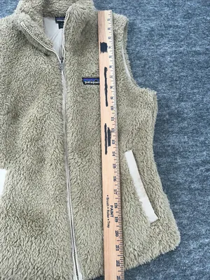 Patagonia Women's Los Gatos Fleece Vest Tan Cream size Small thumbnail 4