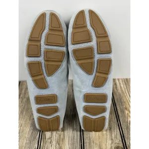 SAM EDELMAN Light Blue Leather Moccasins With Tassels SZ 8.5 thumbnail 10