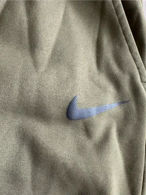 Nike Olive Fleece Jogger Sweatpants with Swoosh thumbnail 4