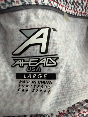 Ahead USA Men's Patterned Golf Polo Shirt thumbnail 5