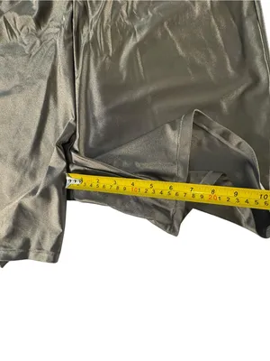 SKIMS Shine Spandex Jersey Bike Shorts 4X Gray Chalk NWT High Rise Plus thumbnail 9