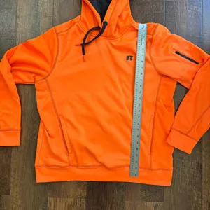 RUSSEL ATHLETIC blaze orange hoodie, size M thumbnail 5