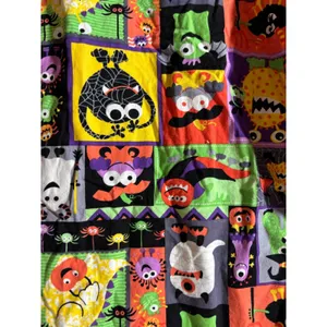 Bio Bring It On Women's Size M Halloween V-Neck Scrub Top Ghosts Monsters thumbnail 5