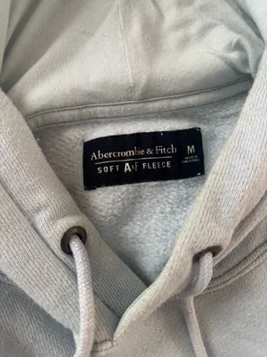 Cute Fleece Light Blue Abercrombie and Fitch Oversized Hoodie size Medium thumbnail 2