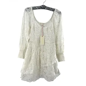 NWT LoveShackFancy Alela Lace Mini Dress‎ in True White Size 2 thumbnail 6