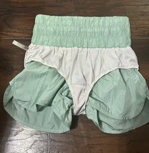 Free People Movement the way home mint green shorts thumbnail 3