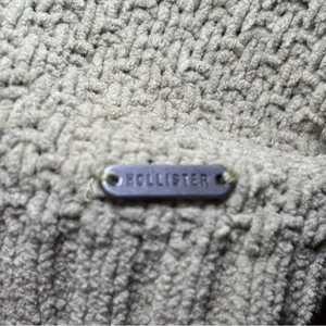 Hollister Women's Green Large V-Neck Cable-Knit Cardigan Hipster Teenager thumbnail 3