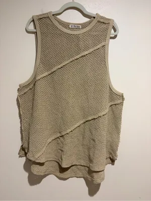 Free People We The Free Shore Side Muscle Tank in Dunes thumbnail 2