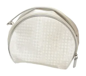 Christian Dior Beauty Vintage White Fabric Vanity‎ Makeup Cosmetic Toiletry Bag thumbnail 1
