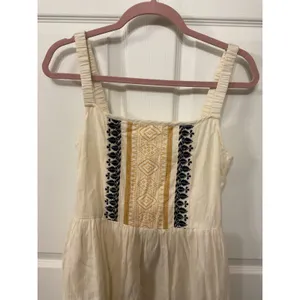 NWOT Band of the Free Indus Embroidered Boho Ruffled Tiered Dress, S thumbnail 4