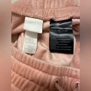 H&M Velour Peach Pullon Loungewear Sweatpants Xl thumbnail 4