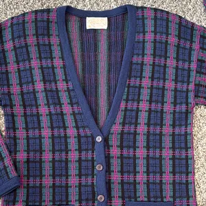 Pendleton Multicolor Plaid Knit Cardigan thumbnail 2