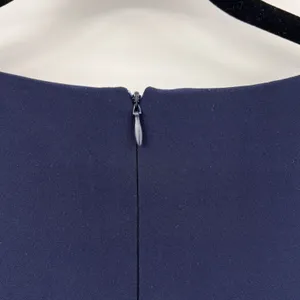 Lauren Ralph Lauren Black Label Sheath Dress Navy Twist Front 3/4 Sleeves Size 6 thumbnail 6