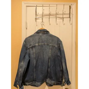 Calvin Klein Women's Blue Oversized Trucker Jacket M thumbnail 6