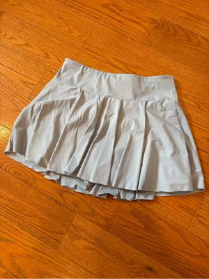 2X Light Blue Pleated Athletic Tennis Skort Skirt Activewear Pickleball Golf thumbnail 2