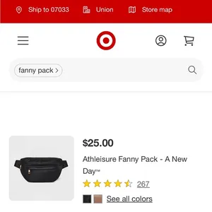A New Day Black Fanny Pack thumbnail 2