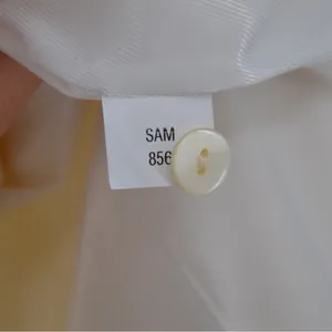 Zara Collared Plunge Blazer Dress Stretch Wool Blend in Cream Ivory Women's XS thumbnail 11