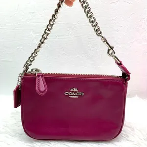 COACH Mini Purse Wristlet 15 in Leather F64791 thumbnail 1