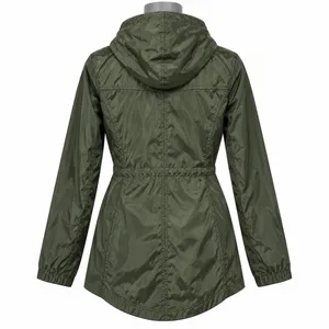 Michael Michael Kors Womens Olive Green Hooded Anorak Jacket Size S thumbnail 3