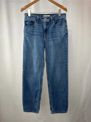 Levi’s Low Pro‎ Straight Leg Jeans in Blue Size 28 thumbnail 4
