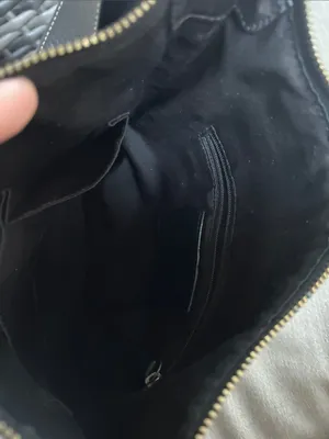 Coach vintage y2k black pebbled leather Bleecker bag gothic 10398 slim duffle thumbnail 6