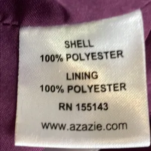 Azazie Rebecca Maxi Gown Dress in Grape thumbnail 12