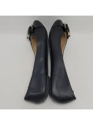 Bamboo Lula Flat Black Faux Leather Bow Ballet Shoe Size 9 thumbnail 11